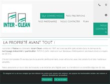 Tablet Screenshot of inter-clean.fr